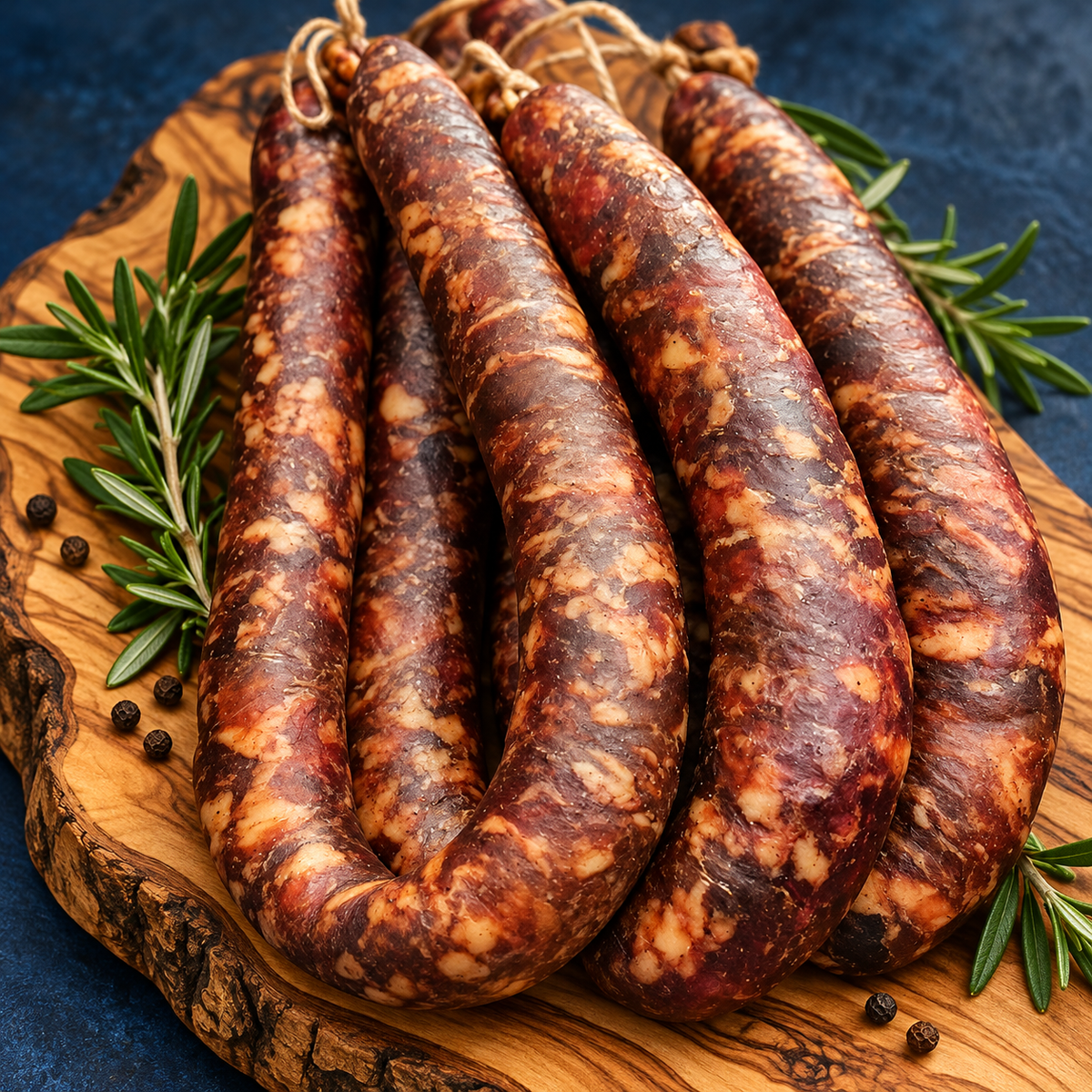 10 Figatelli corses Bio – 225 à 275 g l'unité - disponible de novembre à avril (pré-commande PRO)