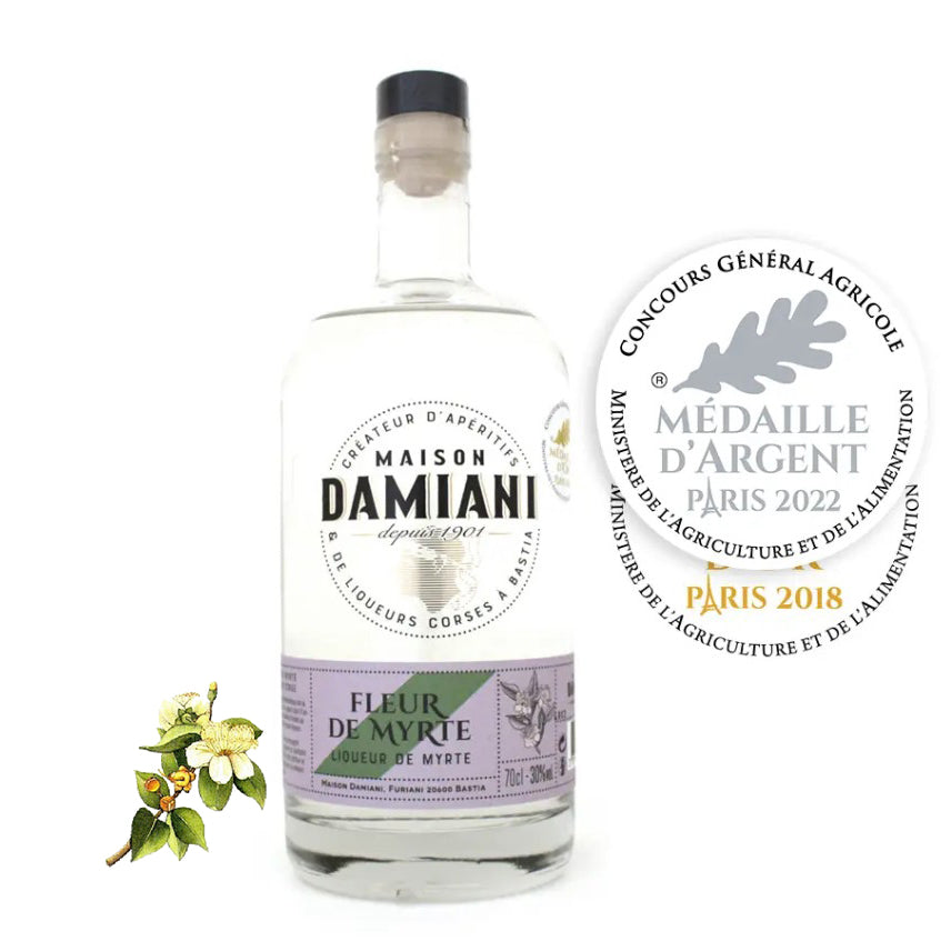 6 bouteilles de Fleur de Myrte® Liqueur de Myrte Blanche (Pré-commande PRO)