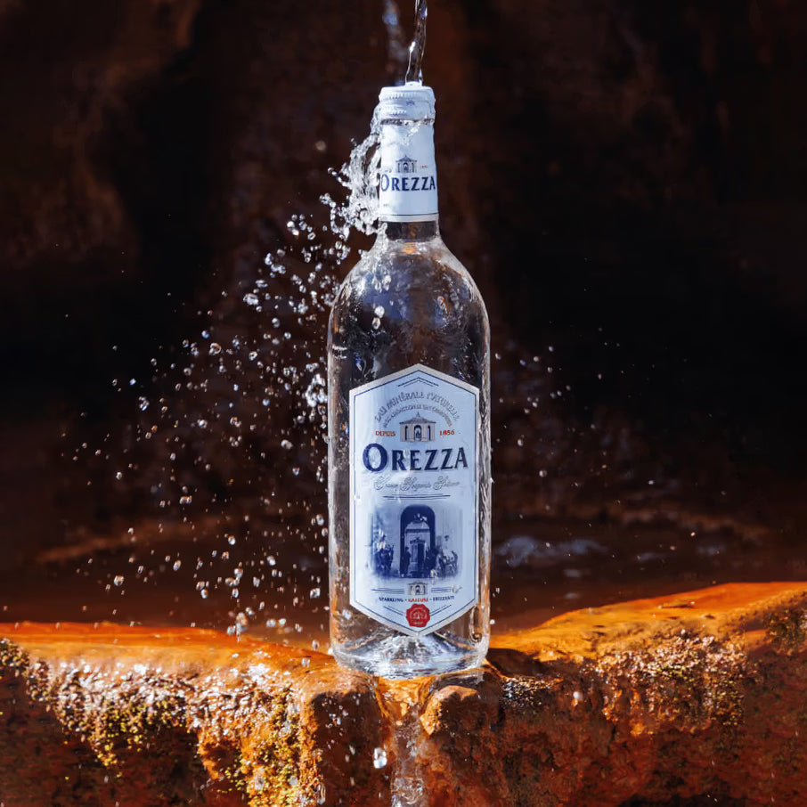 Orezza Mineralwasser mit Kohlensäure - 1L Glasflaschen (PRO-Vorbestellung)