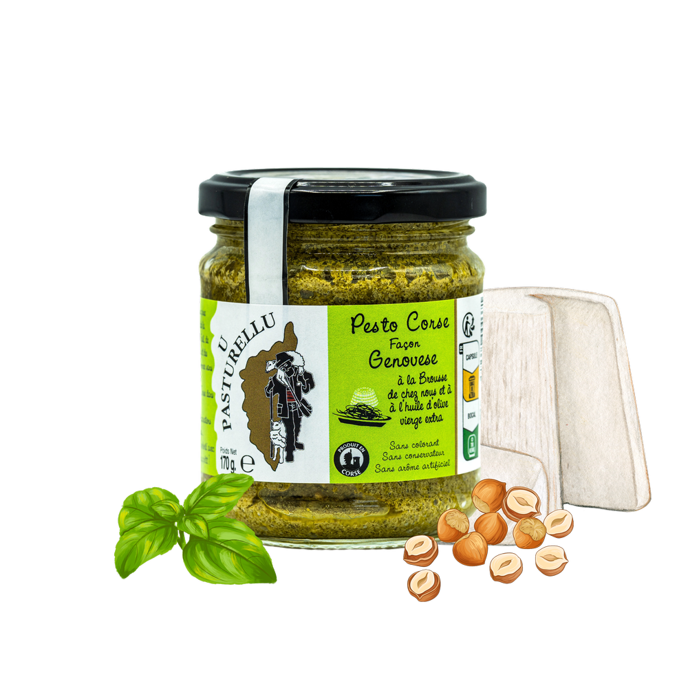 Pesto Corse façon Genovese à la brousse et aux noisettes (Pré-commande PRO)